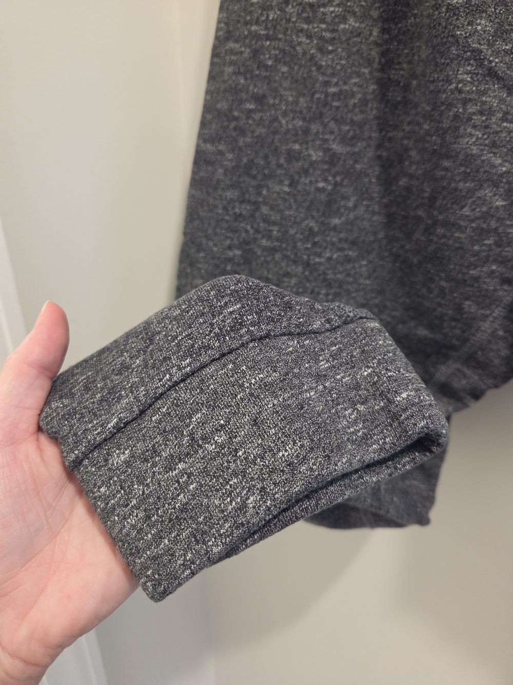 Men's Dark Gray Fleece Jogger Sweatpants with Drawstring - Picture 6 of 6